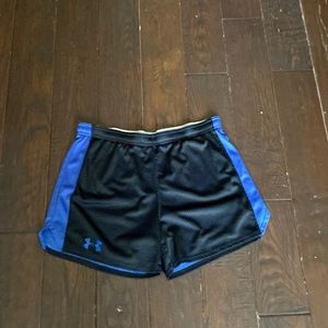 Under armor black and blue shorts